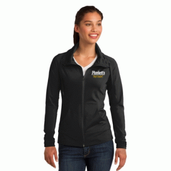 Sport-Tek Ladies Sport-Wick Stretch Full-Zip Jacket.