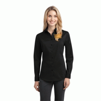 Port Authority Ladies Stretch Poplin Shirt.