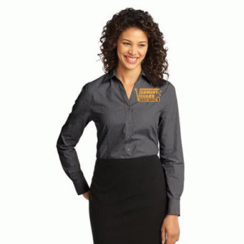 Port Authority Ladies Crosshatch Easy Care Shirt.