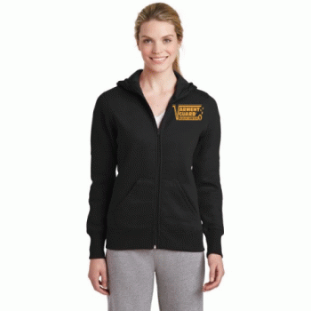 Sport-Tek Ladies Full-Zip Hooded Fleece Jacket.