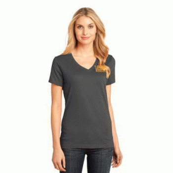 District Made - Ladies Perfect Weight V-Neck Tee.