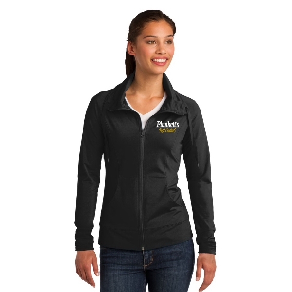 Sport-Tek Ladies Sport-Wick Stretch Full-Zip Jacket.