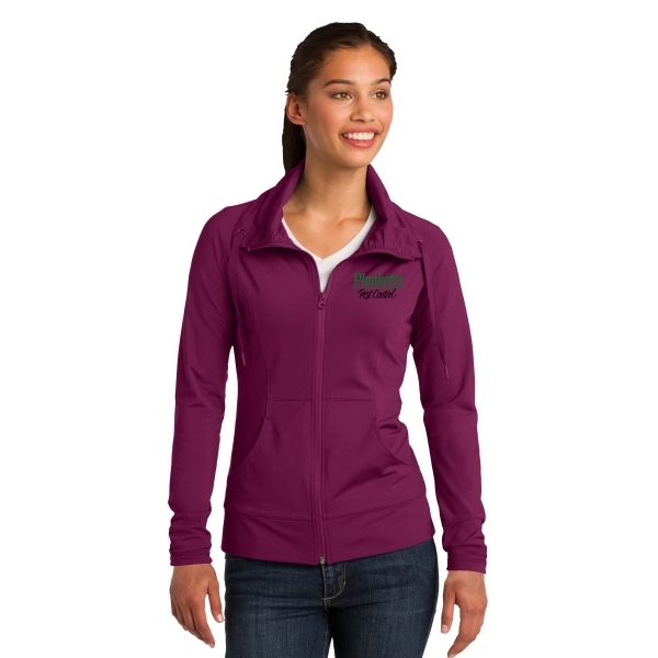 Sport-Tek Ladies Sport-Wick Stretch Full-Zip Jacket.