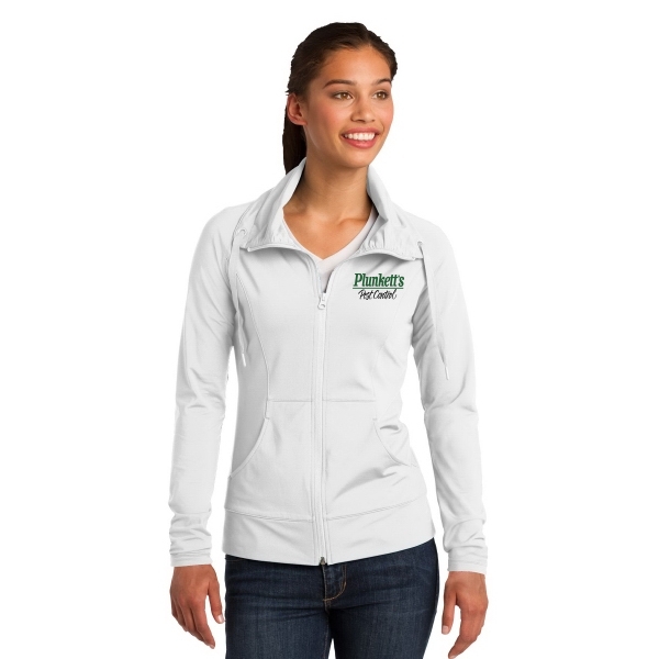 Sport-Tek Ladies Sport-Wick Stretch Full-Zip Jacket.