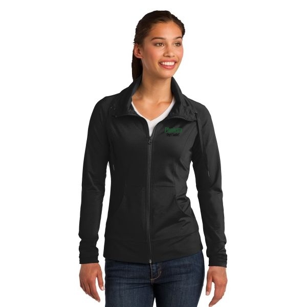 Sport-Tek Ladies Sport-Wick Stretch Full-Zip Jacket.