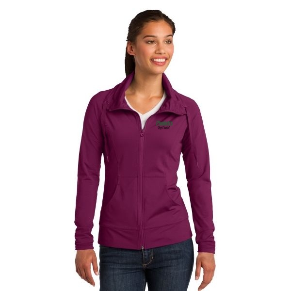 Sport-Tek Ladies Sport-Wick Stretch Full-Zip Jacket.