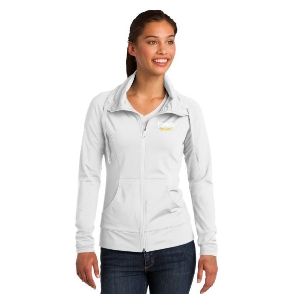 Sport-Tek Ladies Sport-Wick Stretch Full-Zip Jacket.