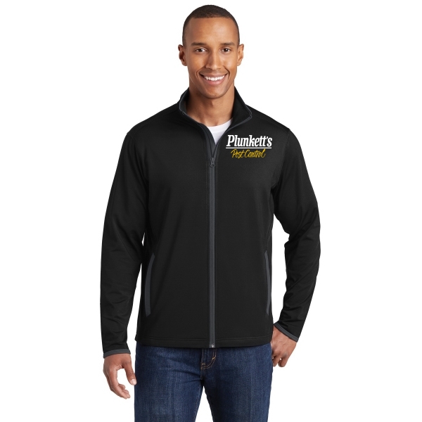 Sport-Tek Sport-Wick Stretch Contrast Full-Zip Jacket.