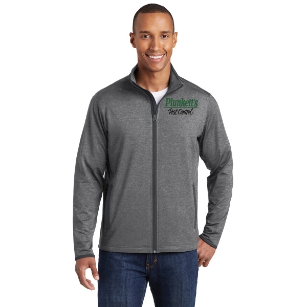Sport-Tek Sport-Wick Stretch Contrast Full-Zip Jacket.