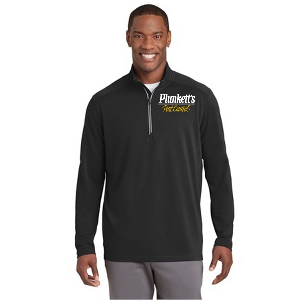 Sport-Tek Sport-Wick Textured 1/4-Zip Pullover.