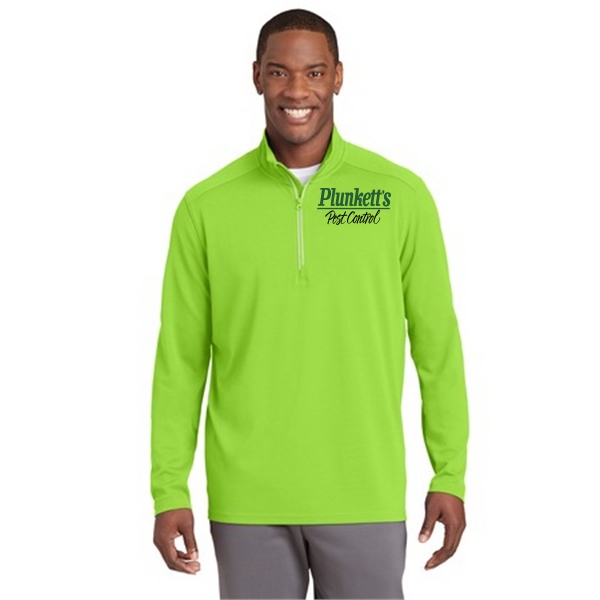 Sport-Tek Sport-Wick Textured 1/4-Zip Pullover.