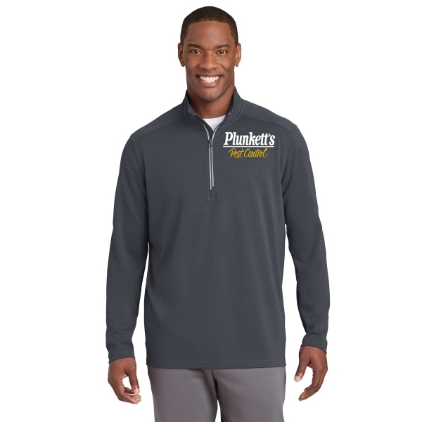 Sport-Tek Sport-Wick Textured 1/4-Zip Pullover.