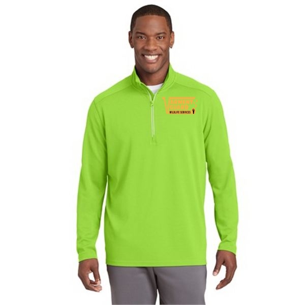 Sport-Tek Sport-Wick Textured 1/4-Zip Pullover.