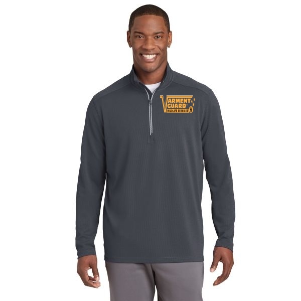 Sport-Tek Sport-Wick Textured 1/4-Zip Pullover.