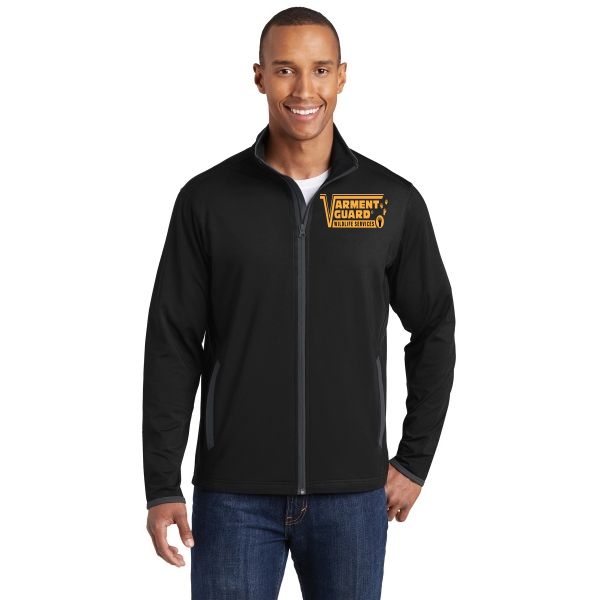 Sport-Tek Sport-Wick Stretch Contrast Full-Zip Jacket.