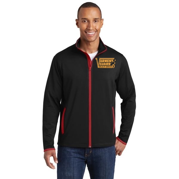 Sport-Tek Sport-Wick Stretch Contrast Full-Zip Jacket.