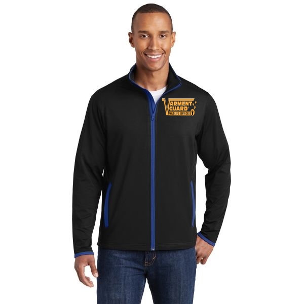 Sport-Tek Sport-Wick Stretch Contrast Full-Zip Jacket.