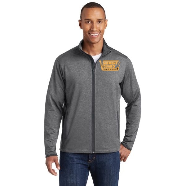 Sport-Tek Sport-Wick Stretch Contrast Full-Zip Jacket.