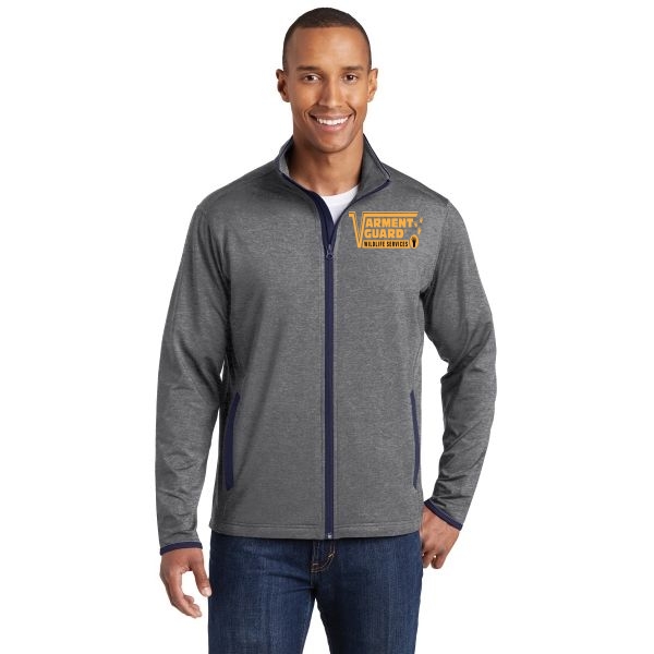 Sport-Tek Sport-Wick Stretch Contrast Full-Zip Jacket.