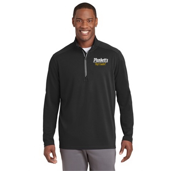 Sport-Tek Sport-Wick Textured 1/4-Zip Pullover.