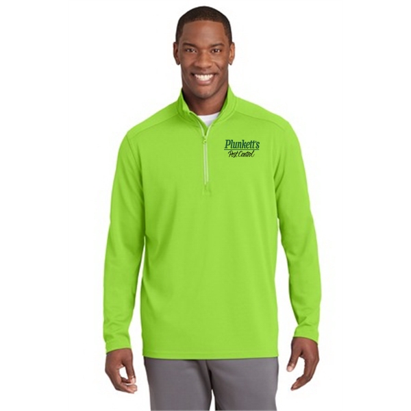 Sport-Tek Sport-Wick Textured 1/4-Zip Pullover.