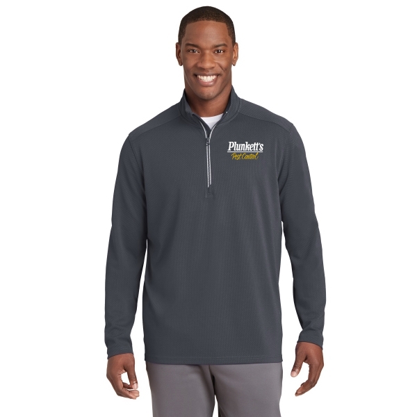 Sport-Tek Sport-Wick Textured 1/4-Zip Pullover.